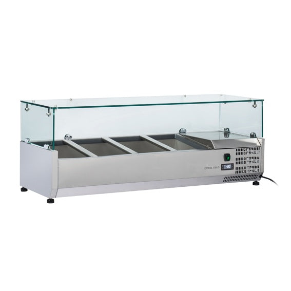 1200 Glass Refrigerated Ingredient Well Mattys