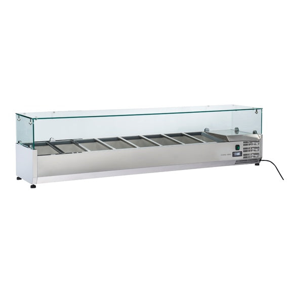 1800 Glass Refrigerated Ingredient Well Mattys