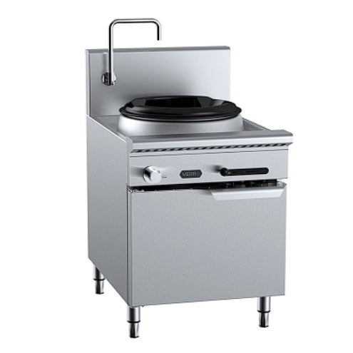 B+S Verro VUFWWD-1 Gas Single Hole Deluxe Waterless Wok Table - Cabinet Mounted Mattys