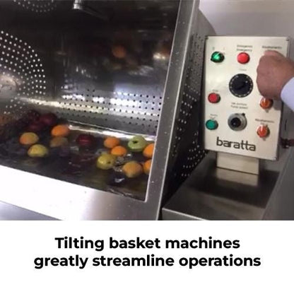 Food Preparation Baratta Tilting 350 Litre Vegetable Washer - W-350R Mattys