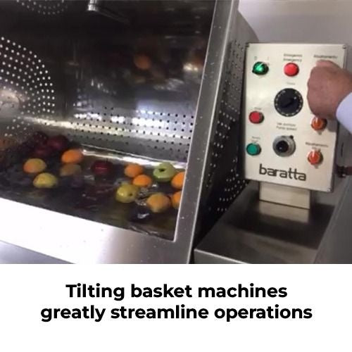 Food Preparation Baratta Tilting 350 Litre Vegetable Washer - W-350R Mattys