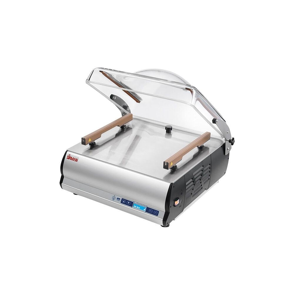 Sirman W8 TOP 50 DX DB Vacuum Chamber Sealer with 20 mc/hr vacuum pump, Double 410mm Sealing Bars, inbuilt AOR and SAN03 technology W8 TOP 50 DX DB AOR Mattys