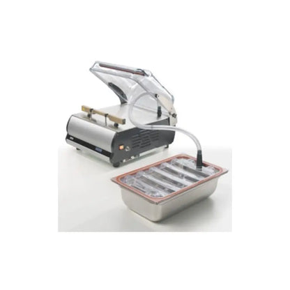 Sirman W8 TOP 70BX 40TB P Vacuum Chamber Sealer On Cabinet Base, 40 Mc/Hr Vacuum Pump, Triple Sealing Bars (2x 410mm, 1 X 640mm) And Gas-Ready Capability. Mattys