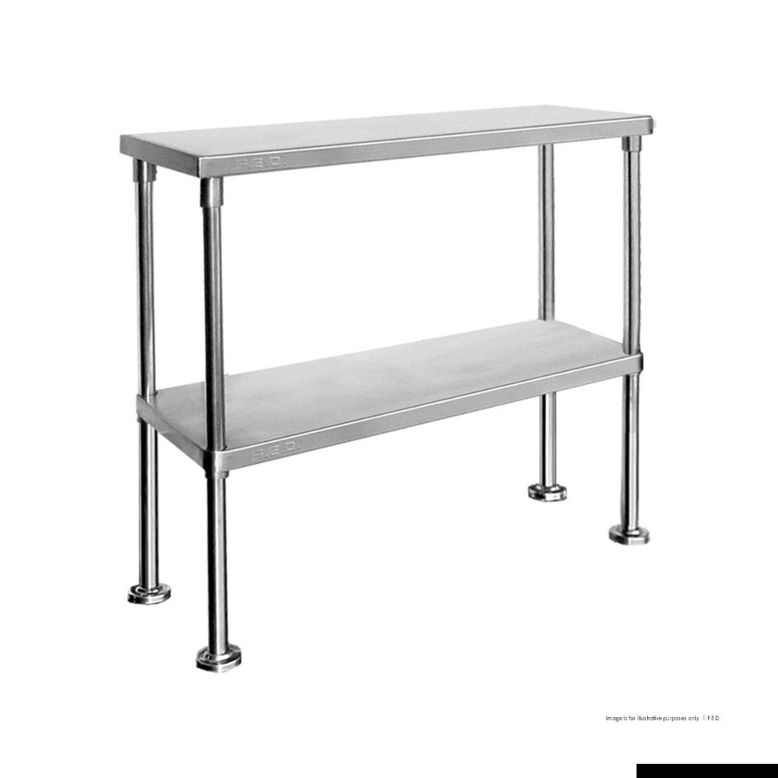 F.E.D Double Tier-WBO2-1200-400 400mm Deep Workbench Overshelf 750mm High Mattys