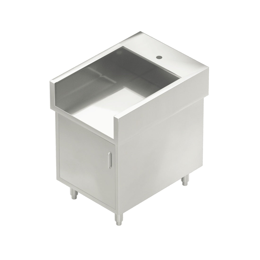 Modular System Single Door Stainless Steel Cabinet with Splash Guard - WCB8-0600 Modular Systems