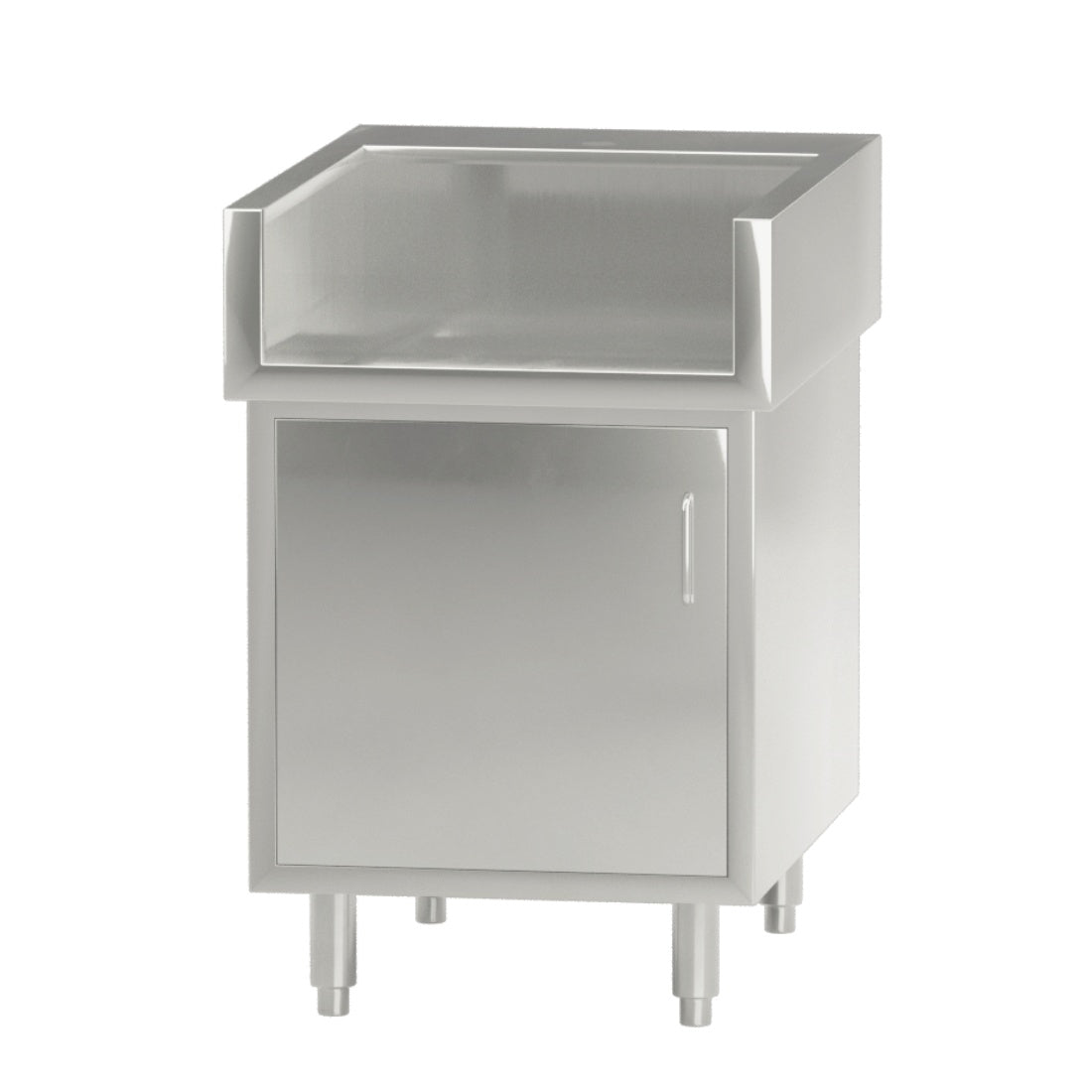 Modular System Single Door Stainless Steel Cabinet with Splash Guard - WCB8-0600 Modular Systems