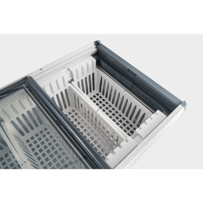 Thermaster 336L Chest Freezer with Flat Glass Sliding Lids - WD336G Thermaster