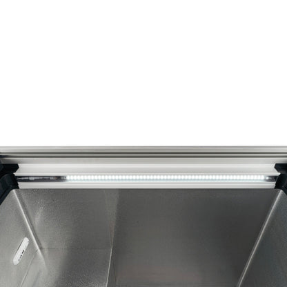 Thermaster 396L Chest Freezer with Flat Glass Sliding Lids - WD396G Thermaster