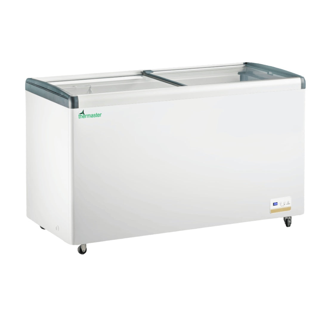Thermaster 456L Chest Freezer with Flat Glass Sliding Lids - WD456G Thermaster