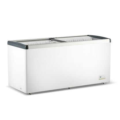 Thermaster 586L Chest Freezer with Flat Glass Sliding Lids - WD586G Thermaster