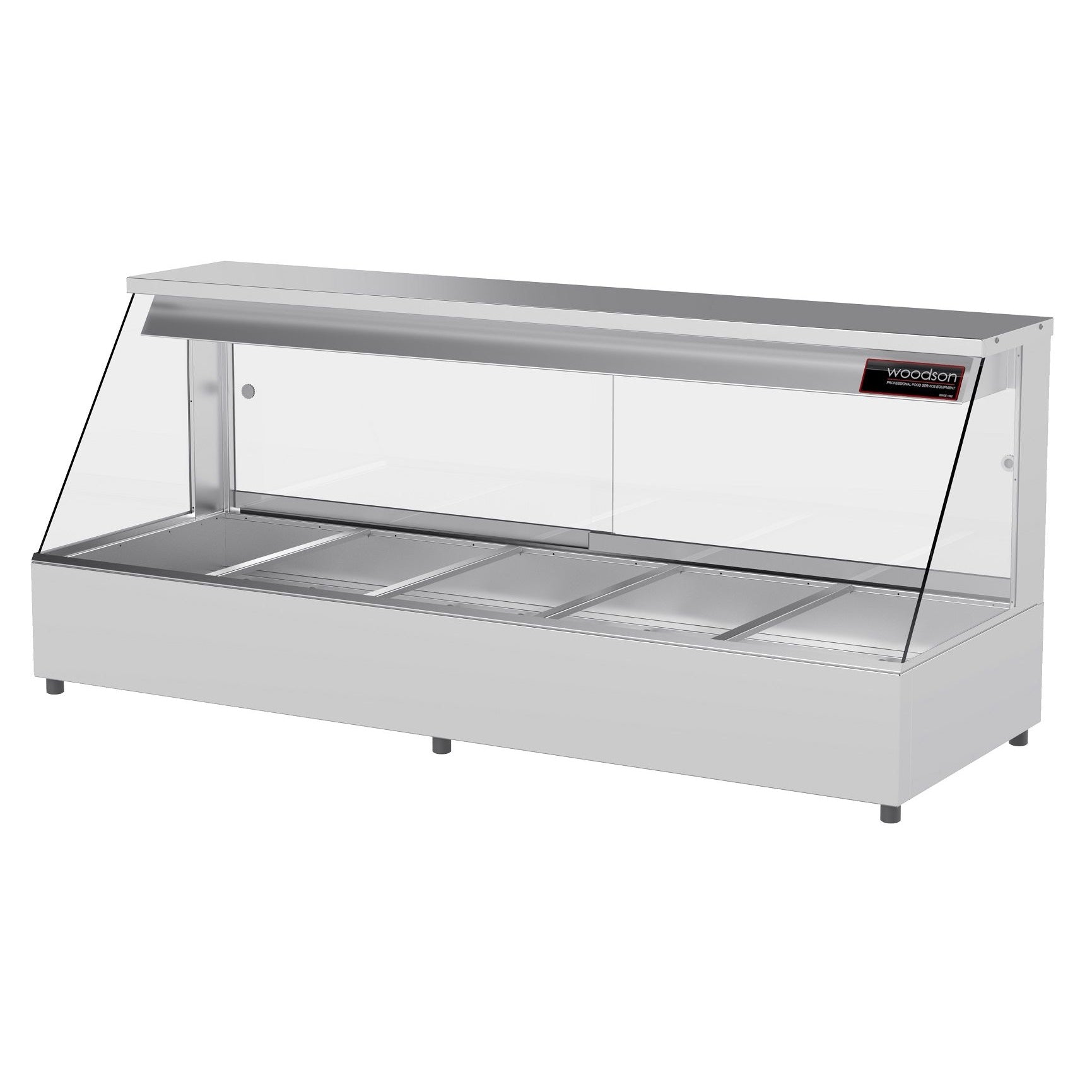 Woodson W.Hfs25 Hot Food Bar - Straight Glass 1680Mm Mattys