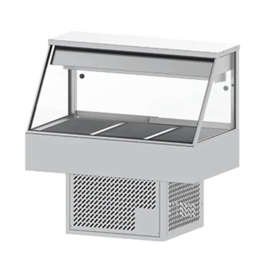 Woodson WR.CFS23 Straight Glass Cold Food Display - 3 Bays Mattys