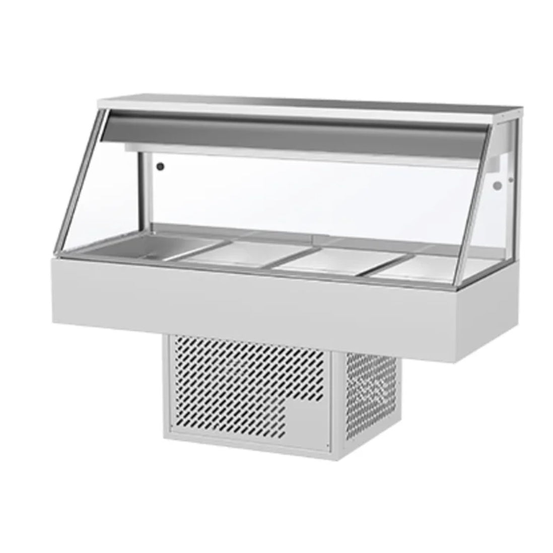 Woodson WR.CFS24 Straight Glass Cold Food Display - 4 Bays Mattys