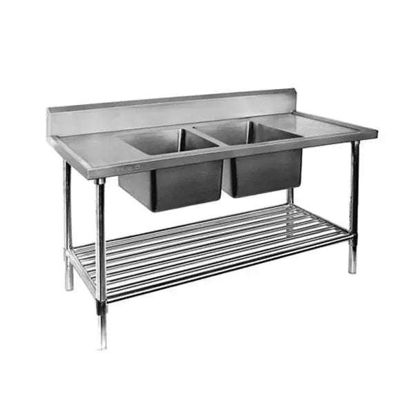 Mixrite Stainless Steel Dishwasher Double Inlet Sink Cookrite