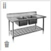 Mixrite Stainless Steel Dishwasher Double Inlet Sink Mattys