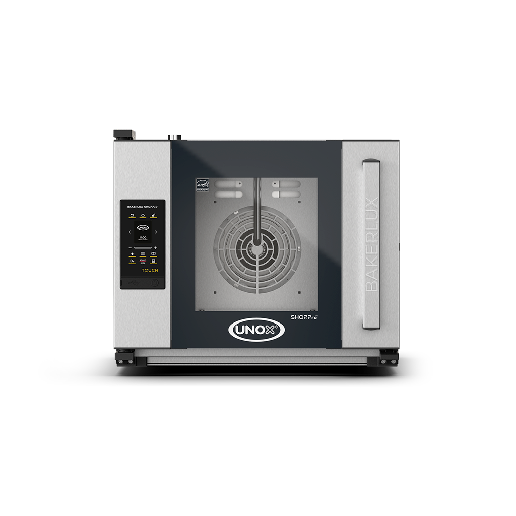 UNOX BAKERLUX SHOP.Pro TOUCH Arianna.Matic Electric 4 trays Left Hinge (XEFR-04HS-ETRV).