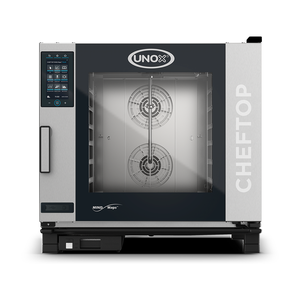UNOX CHEFTOP MIND.Maps PLUS Gas 6 Tray GN 2/1 Right Hinge (XEVC-0621-GPLM).