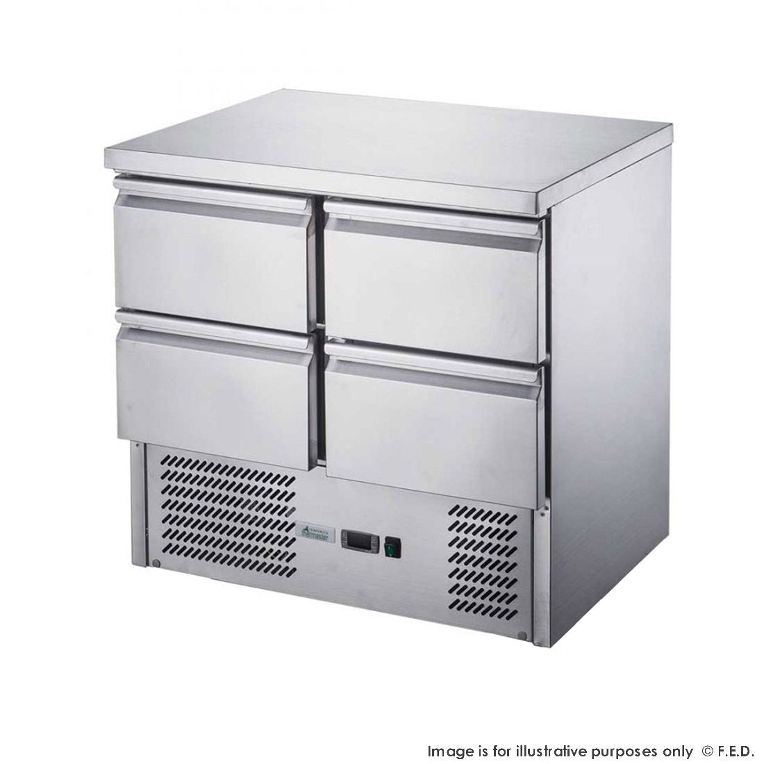 F.E.D. XGNS900-4D FED-X Four Drawer Compact Workbench Fridge Mattys