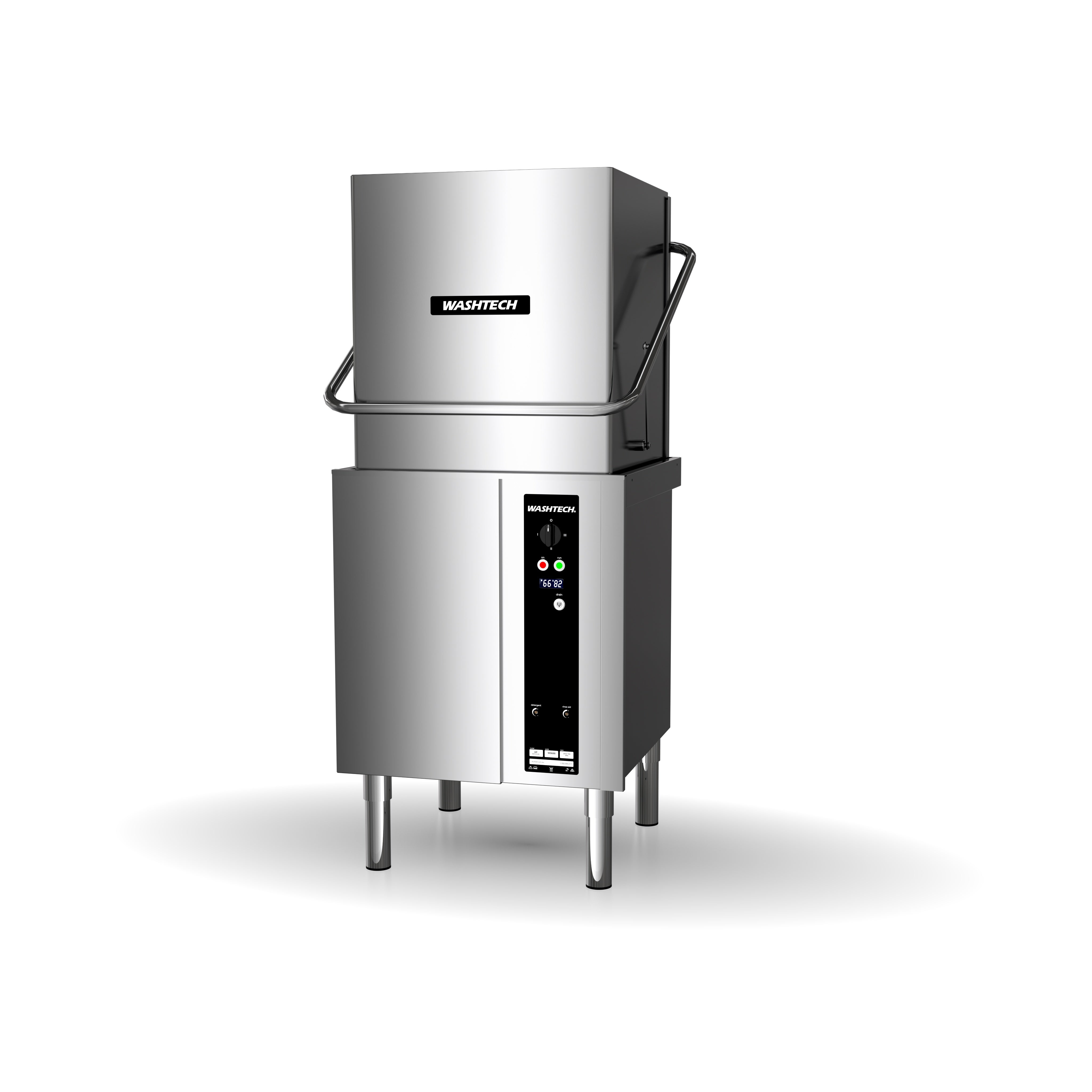 Washtech Passthrough Dishwasher 500mm Rack XP