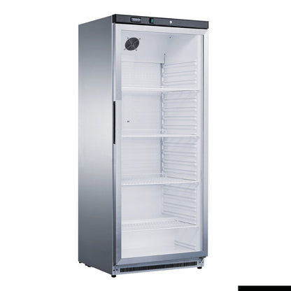 F.E.D Thermaster Stainless Steel Upright Static Display Fridge - XR600SG Mattys