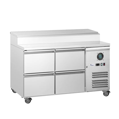 FED-X S/S Four Drawer Sandwich Counter - XSS7C13S2V-4D FED-X