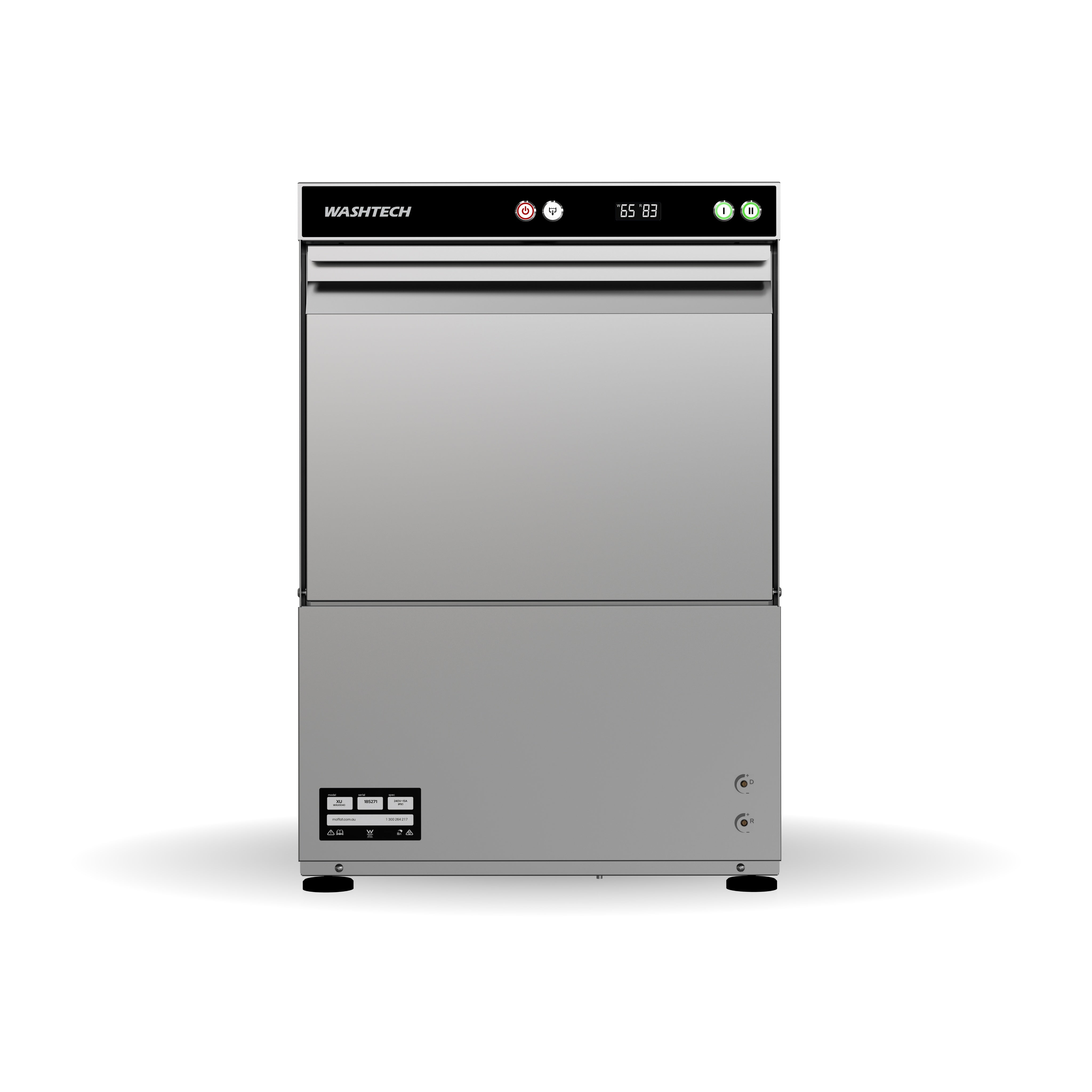 Washtech Undercounter Dishwasher 500mm Rack XU