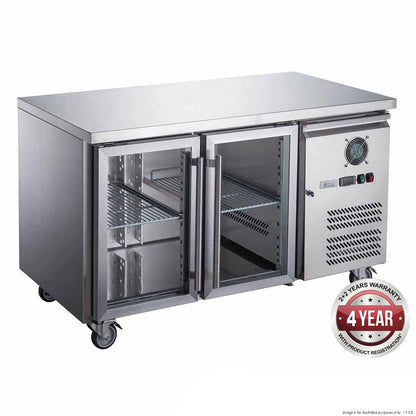 F.E.D. XUB6C13G2V FED-X Two Glass Door Bench Fridge Mattys