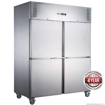 F.E.D. XURC1200S2V FED-X S/S Four Door Upright Fridge Mattys