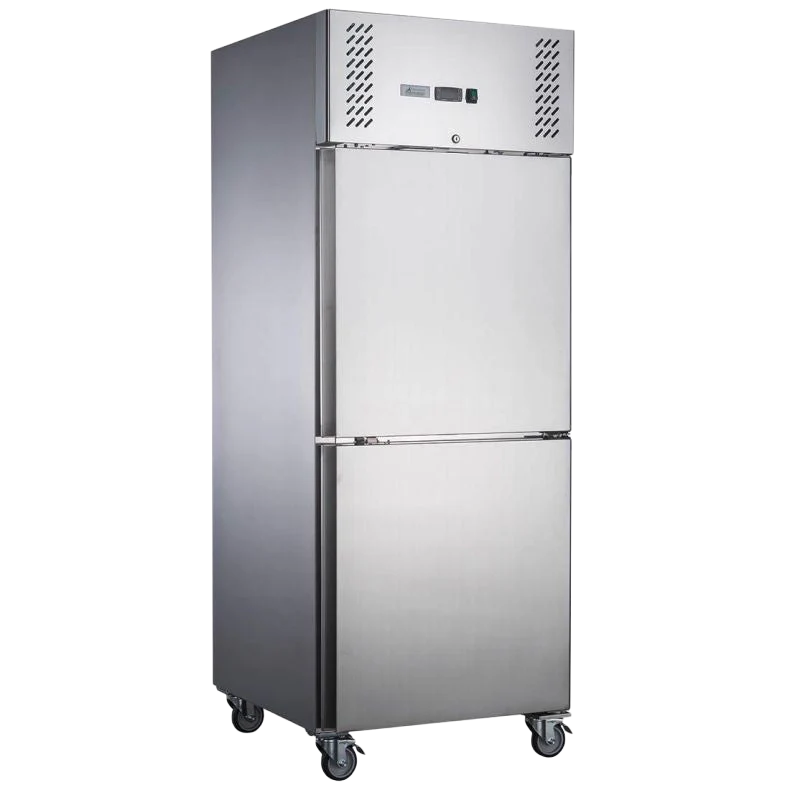 F.E.D. FEDX S/S Two Door Upright Fridge  XURC600S1V Mattys