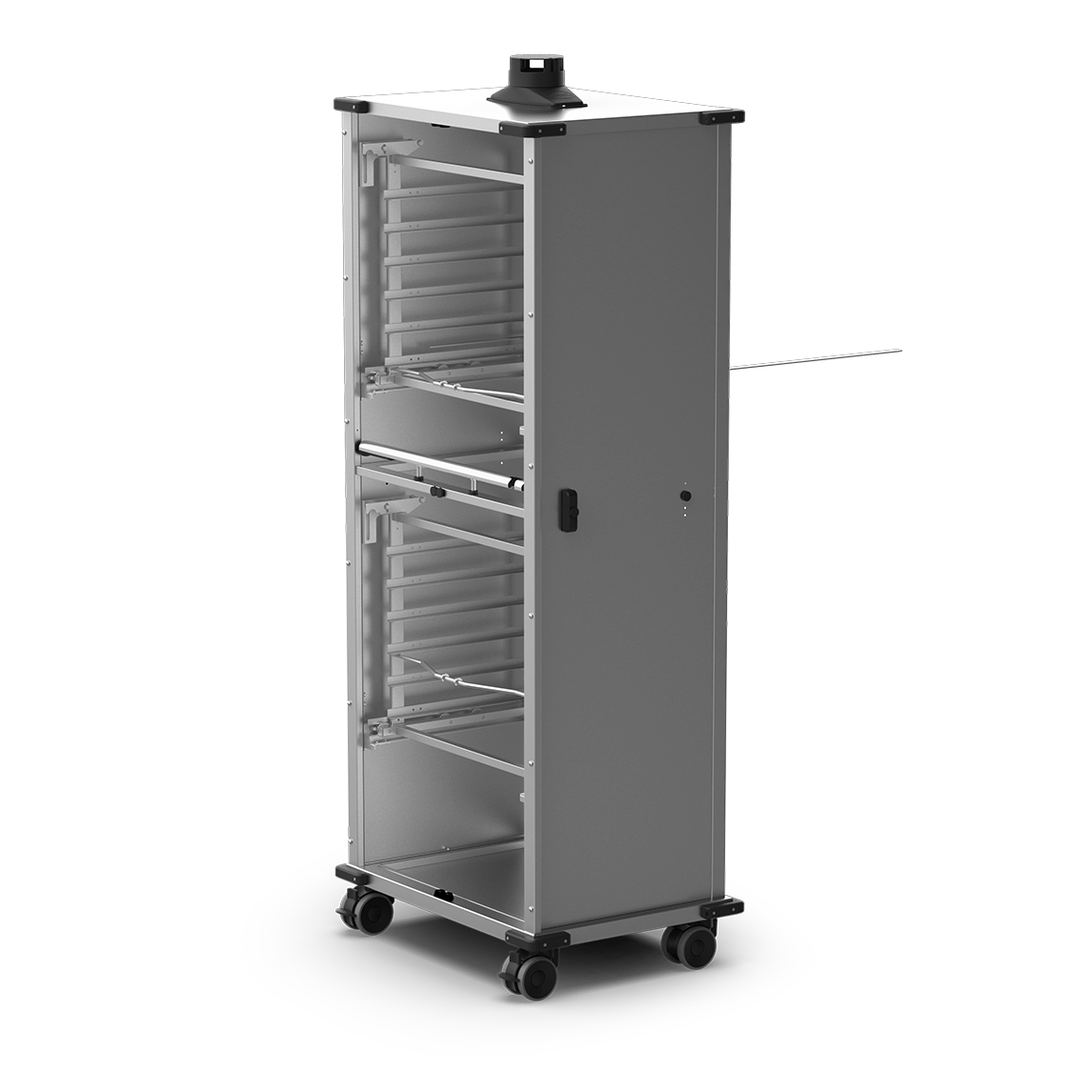 UNOX QUICK.Load Trolley 6+6 without doors (XWBYCN-12EU) — a commercial kitchen equipment accessory, supplied by Matty's.