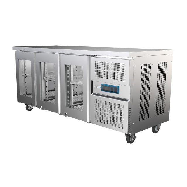 Airex Triple Glass Door Undercounter Refrigerated Storage - to suit 1/1GN - AXR.UCGN.3G Airex