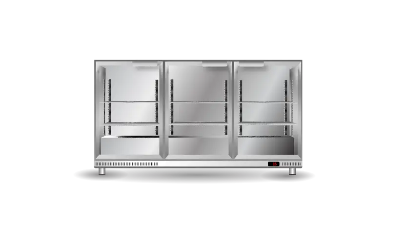 Ascend 3 Glass Door Bar Cooler