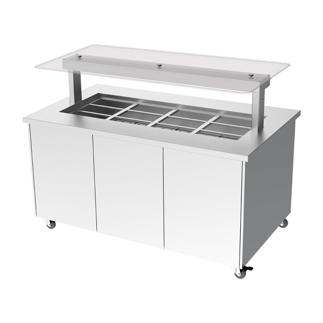 Culinaire Heated Mobile Island Buffet- 4 Module CH.IBSS.BMC.U.GSF.4 Culinaire