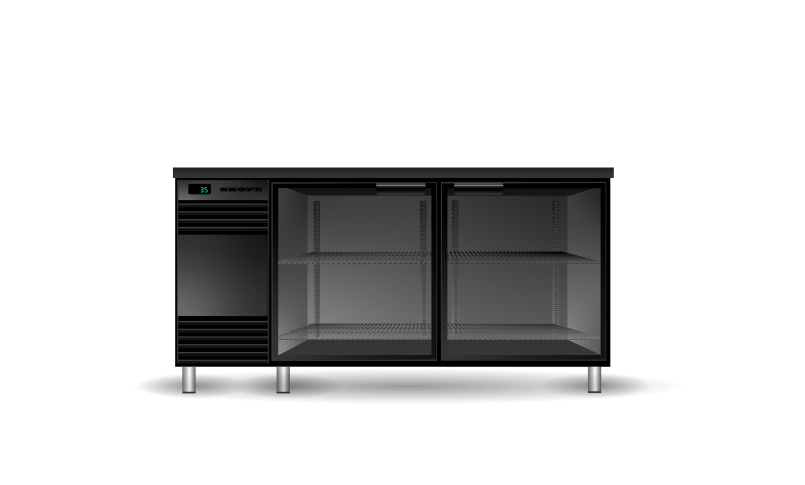 SKOPE | BackBar 2 Glass Swing Door Glass Chiller | GC.2.GSW SKOPE