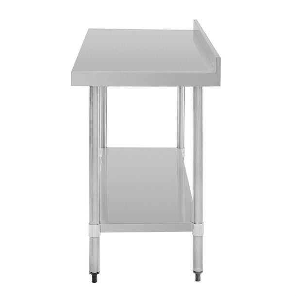 Shelving Vogue Stainless Steel Table with Splashback 1500mm - GJ508 Vogue