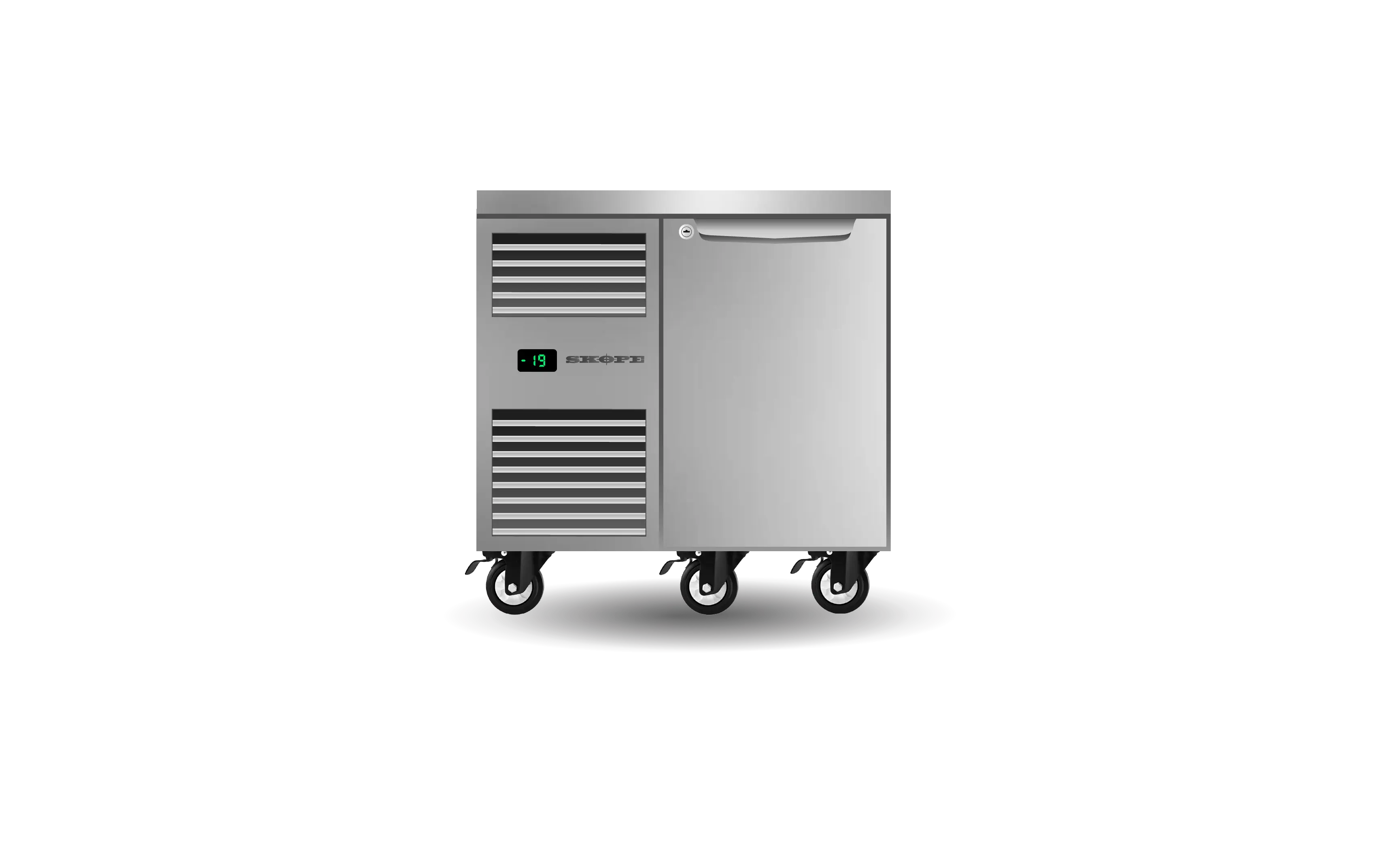 SKOPE ProSpec PG11.UBR.3.SD.RH - 3 Solid Door Underbench GN 1/1 Right Hand Fridge