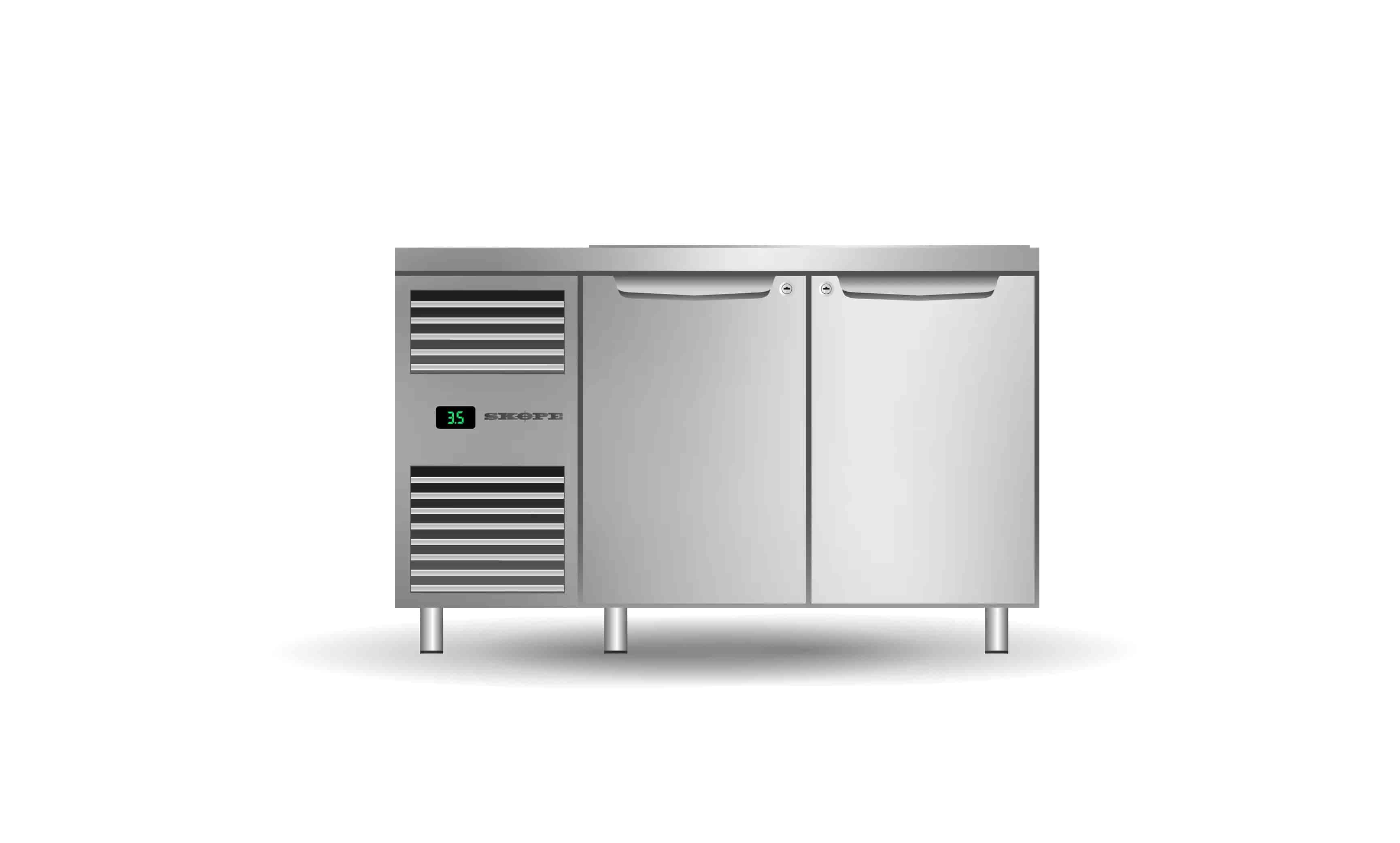 ProSpec 2 Bay GN 1/3 Salad Preparation Fridge