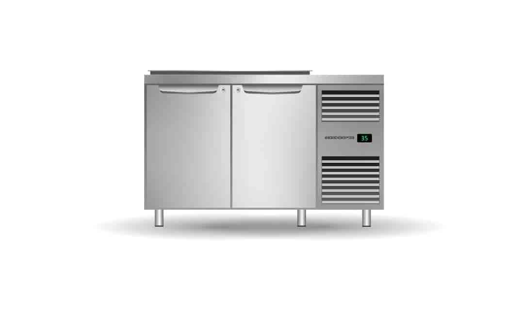 ProSpec 2 Bay GN 1/3 Salad Preparation Fridge with Drop-in Collar