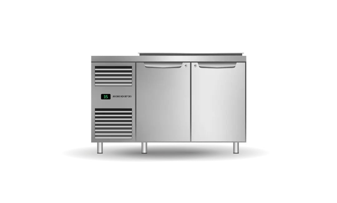 ProSpec 2 Bay GN 1/3 Salad Preparation Fridge with Drop-in Collar