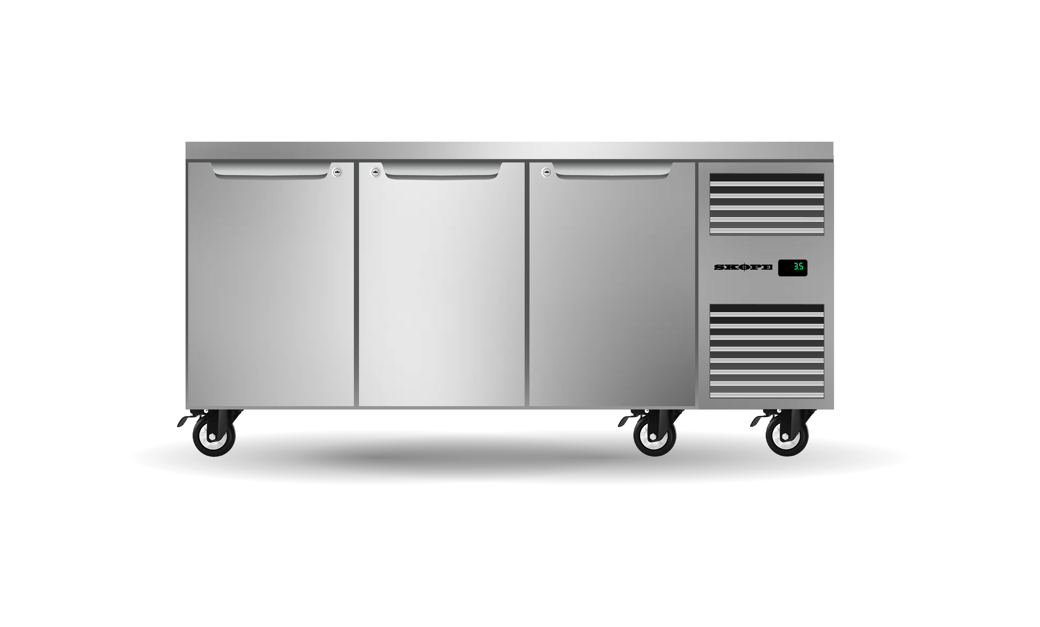 ProSpec 3 Bay GN 1/1 Underbench Storage Fridge