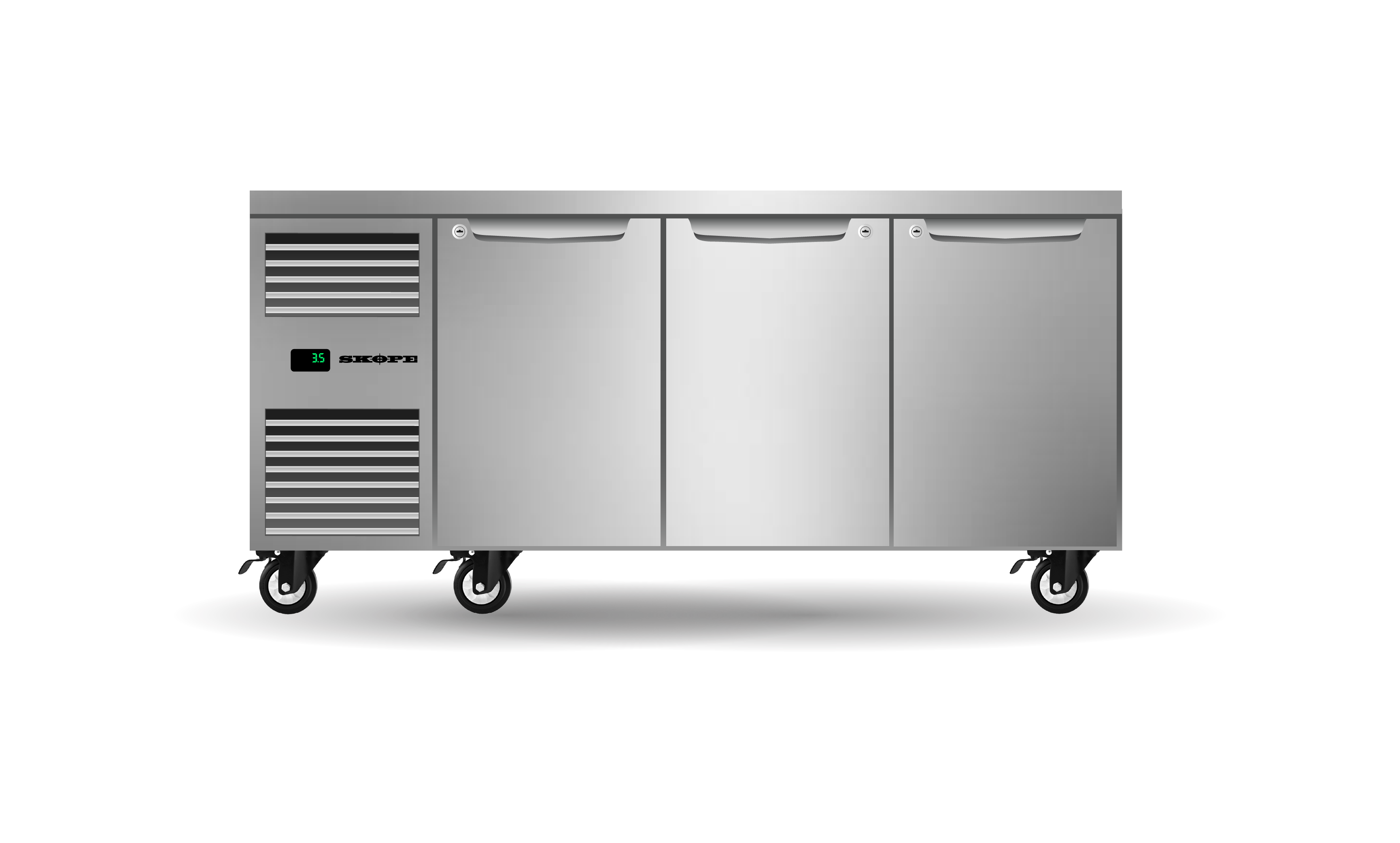 ProSpec 3 Bay GN 1/1 Underbench Storage Fridge
