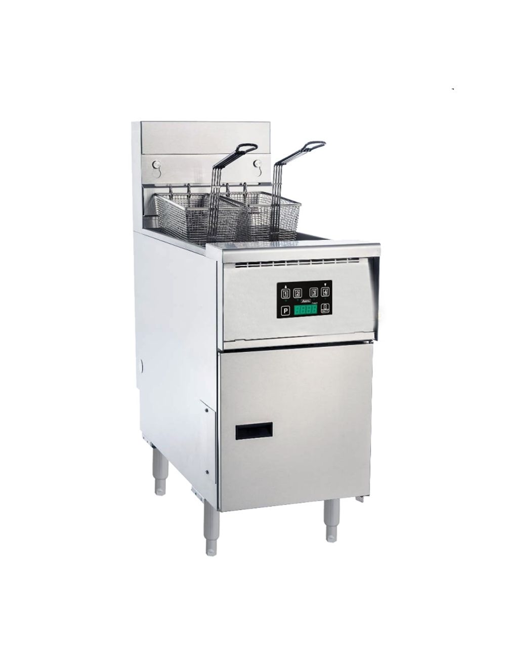 Anets Platinum Series Split Pot Gas Tube Fryer Digital Control 2 x 9-11 L Capicity - AGP55TD Anets