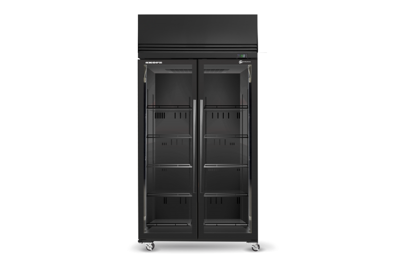 SKOPE ActiveCore SKFT 2 Door Upright Display or Storage Freezer SKFT1000N-A - Black SKOPE