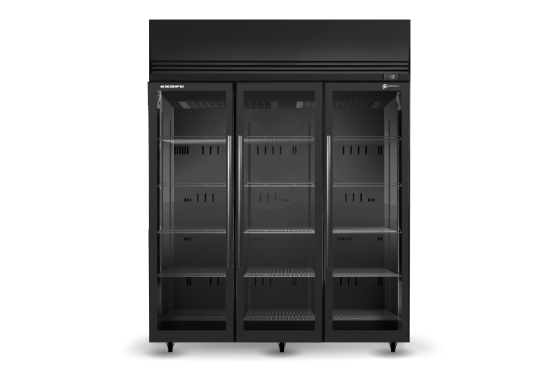 SKOPE ActiveCore SKFT 3 Door Upright Display or Storage Freezer SKFT1500N-A - Black SKOPE