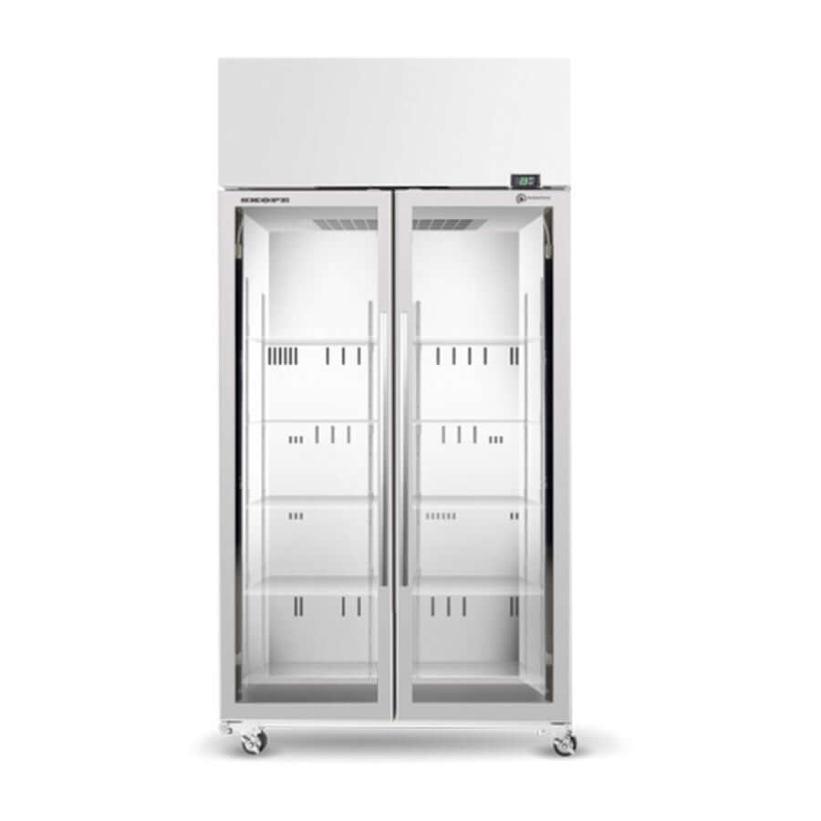 SKOPE ActiveCore TME 2 Door Upright Display or Storage Fridge with Lit Sign TME1000N-AC