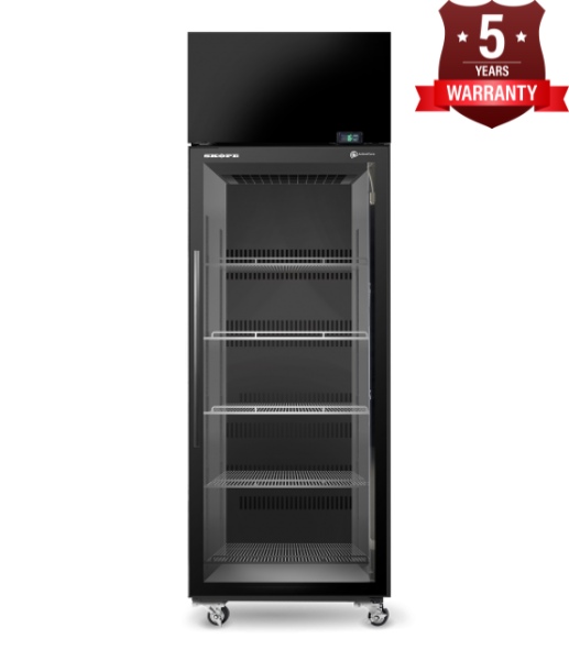 SKOPE ActiveCore SKT 1 Door Upright Display or Storage Fridge SKT500N-A-B - Black SKOPE