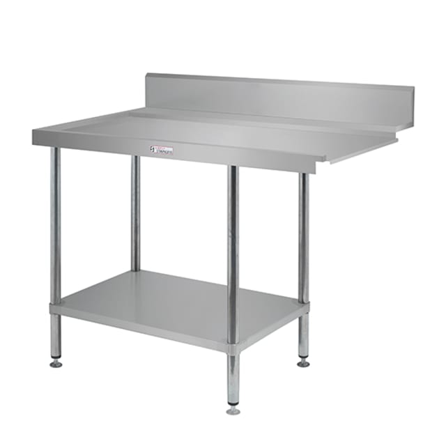 Simply Stainless 900mm wide Dishwasher Outlet Bench - SS07.0900L Simply Stainless