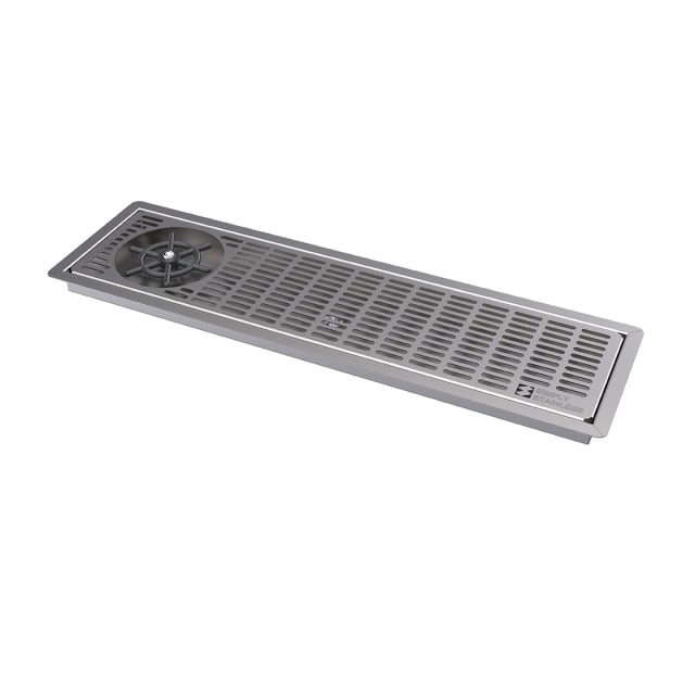 Simply Stainless Drop-In Drip Tray with Glass Rinser - SBM.DT.GR.0600 Simply Stainless