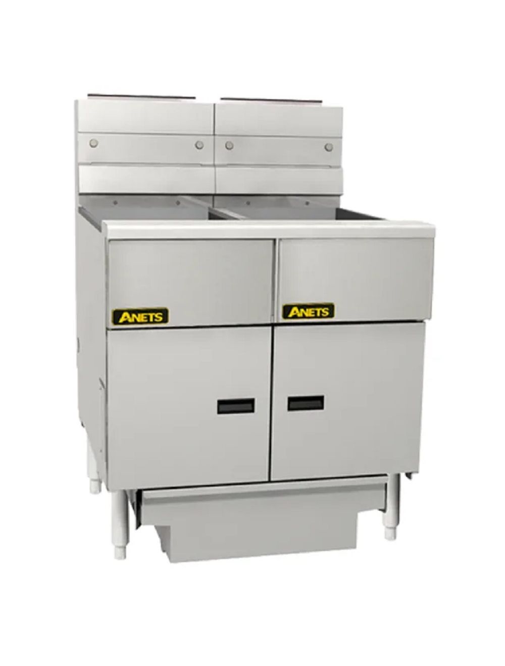 Anets Goldenfry Gas Tube 2 Fryer Filter Drawer System Millivolt Control - FDAGG214R Anets