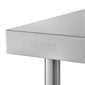 Shelving Vogue Stainless Steel Prep Table with Splashback 900mm - T380 Vogue